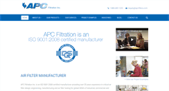 Desktop Screenshot of apcfilters.com