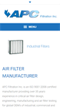 Mobile Screenshot of apcfilters.com